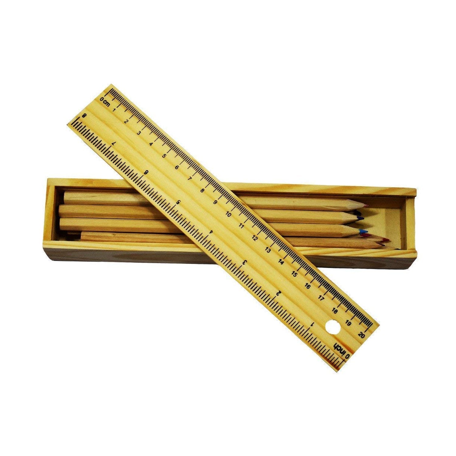 4726 Colorful Wooden Pencil Set with Pencil box, Ruler, Sharpener For for Kids, Artist, Architect 4726 Colorful Wooden Pencil Set with Pencil box, Ruler, Sharpener For for Kids, Artist, Architect